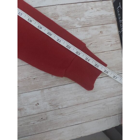 True Religion Track Suit Womens Sz M and S Burgundy Zip Up Retro Streetwear - Picture 11 of 15